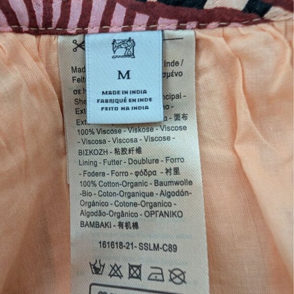 Scotch & Soda Sun Ray Asymmetrical Skirt Womens Size Medium Tan Floral Short - Picture 7 of 13